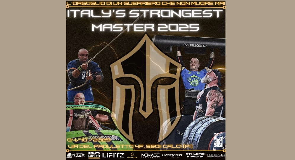 ISCRIZIONI APERTE PER ITALY'S STRONGEST MASTER/JUNIOR 2025!!!